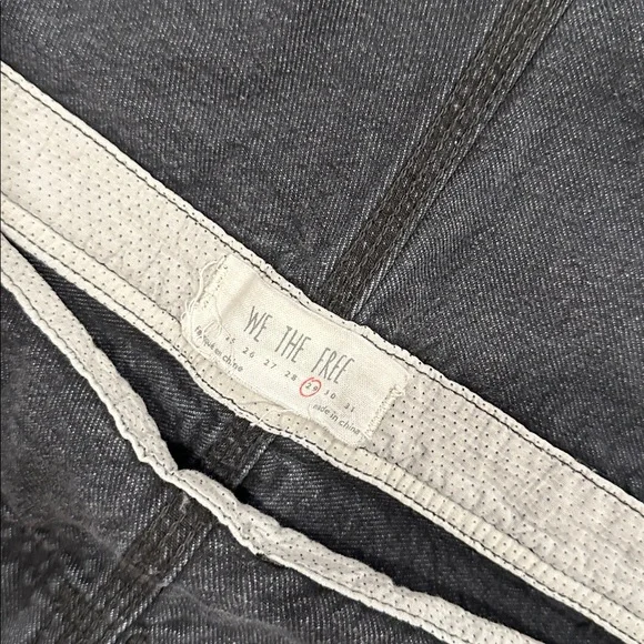 We The Free Boyfriend Washed Black High-Waisted Denim Overall. - Picture 13 of 15